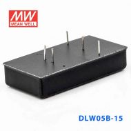 DLW05B-15  5W  18~36V  输入  ±15V  稳压双路输出明纬DC-DC转换模块电源