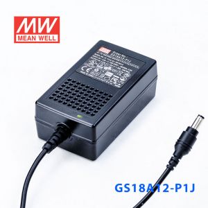 GS18A12-P1J 18W 12V1.5A 输出绿色能源明纬电源适配器(三线插口)