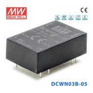 DCWN03B-05 3W 18~36V 转 ±5V 0.3A 非稳压双路输出DC-DC模块电源