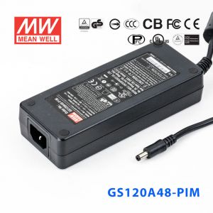 GS120A48-P1M 120W 48V2.5A 输出绿色能源明纬电源适配器(三线插口) 