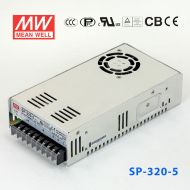 SP-320-5 320W 5V55A 单路输出带PFC功能CCC认证明纬开关电源