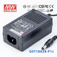 GST18A28-P1J  18W 28V0.64A高效能低空载损耗绿色节能桌上型适配器