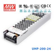 UHP-200-48 200W 48V 4.2A 明纬PFC高性能超薄电源
