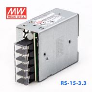 RS-15-3.3 15W 3.3V3A 单路输出明纬开关电源(G3系列-高性能内置有外壳) 
