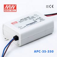 APC-35-350 35W 28-100V    350mA明纬牌恒流输出防水塑壳LED照明电源 