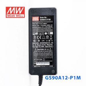 GS90A12-P1M 90W 12V6.67A 输出绿色能源明纬电源适配器(三线插口)