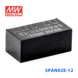 SPAN02E-12 2W 4.5~9V 转 12V 167mA非稳压单路输出DC-DC模块电源