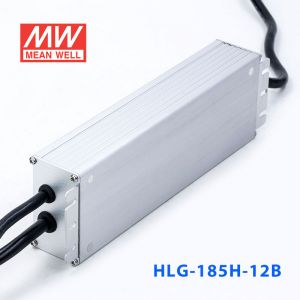 HLG-185H-12B  185W  12V 13A 强耐环境恒压+恒流PFC高效铝壳IP67防水LED电源(控制线三合一调光) 