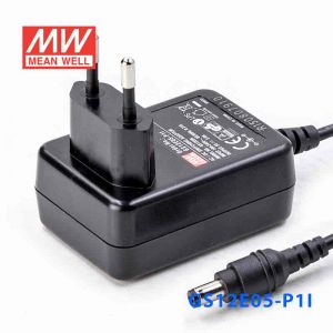 GS12E05-P1I 12W 5V2A 输出绿色能源明纬墙插电源适配器(欧式插头) 