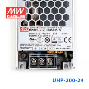 UHP-200-24 200W 24V 8.4A 明纬PFC高性能超薄电源