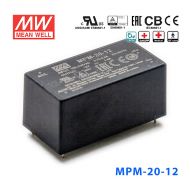 MPM-20-15台湾明纬21W 80~264V输入 15V1.4A输出医疗基板型电源