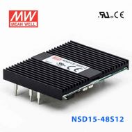 NSD15-48S12  5W  18~72V 输入 12V 稳压输出板上安装型明纬DC-DC变换电源