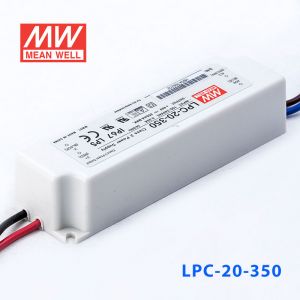 LPC-20-350 20W 350mA恒流输出明纬牌IP67防水塑壳LED电源