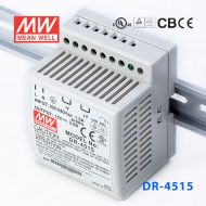 DR-4515 45W 15V2.8A 单路输出导轨安装明纬开关电源