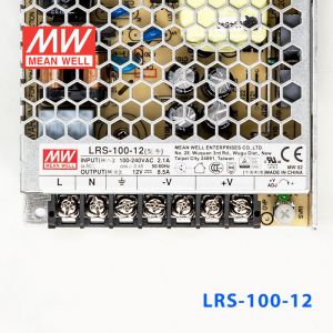 LRS-100-12 102W 12V8.5A单路输出超薄型低空载损耗明纬开关电源