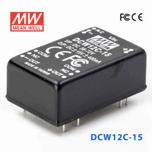 DCW12C-15  12W  36~72V  输入  ±15V  稳压双路输出明纬DC-DC转换模块电源