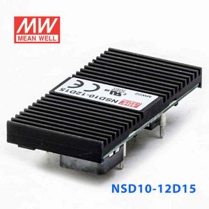 NSD10-12D15  10W  9.8~36V  输入  ±15V  稳压双路输出板上型明纬DC-DC变换电源