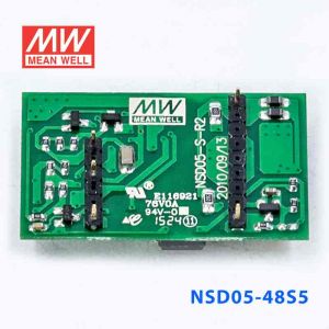 NSD05-48S5  5W  18~72V 输入 5V 稳压输出板上安装型明纬DC-DC变换电源