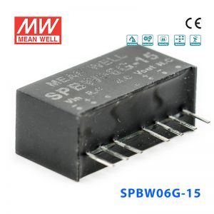 SPBW06G-15 6W 18~75V 转 15V 0.4A 稳压单路输出DC-DC模块电源