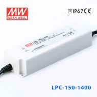 LPC-150-1400    150W   1400mA恒流输出明纬牌IP67防水塑壳LED电源