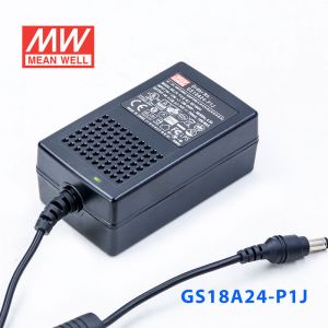 GS18A24-P1J 18W 24V0.75A 输出绿色能源明纬电源适配器(三线插口)