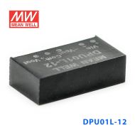 DPU01L-12 1W  5V 转 ±12V  非稳压双路输出明纬DC-DC转换模块电源