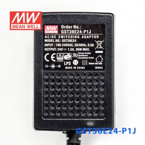 GST36E24-P1J 36W 24V1.5A高效能低空载损耗绿色节能欧规适配器