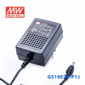 GS18E24-P1J 18W 24V0.75A输出绿色能源明纬墙插电源适配器(欧式插头) 