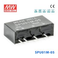SPU01M-05 1W 12V 转 5V 非稳压单路输出明纬DC-DC转换模块电源