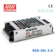 RSD-30L-3.3 30W 18~72V输入 3.3V 6A 输出铁道专用明纬DC-DC转换电源