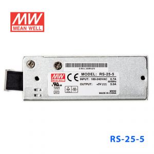 RS-25-5 25W 5V5A 单路输出明纬电源(G3系列-高性能内置有外壳) 