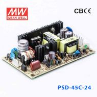 PSD-45C-24  45W  36~72V  输入 24V 1.875A  单路输出PCB板明纬DC-DC变换电源