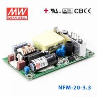 NFM-20-3.3  20W  3.3V 4.5A  微漏电PCB板单路输出板上插装型医用明纬开关电源