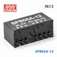 SPB05A-12  5W  9~18V  输入 12V  稳压单路输出明纬DC-DC转换模块电源