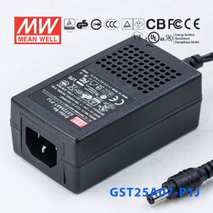 GST25A07-P1J 22W 7V2.93A高效能低空载损耗绿色节能桌上型适配器