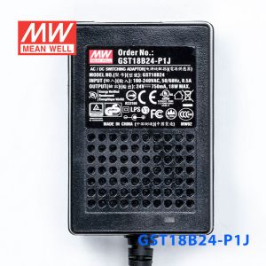 GST18B24-P1J  18W 24V0.75A高效能低空载损耗绿色节能桌上型适配器