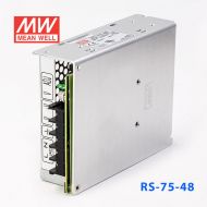 RS-75-48 75W 48V1.6A 单路输出明纬开关电源(G3系列-高性能内置有外壳)