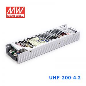 UHP-200-4.2 168W 4.2V 40A 明纬PFC高性能超薄电源