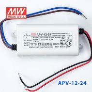APV-12-24    12W   24V   0.5A 明纬牌恒压输出防水塑壳LED照明电源