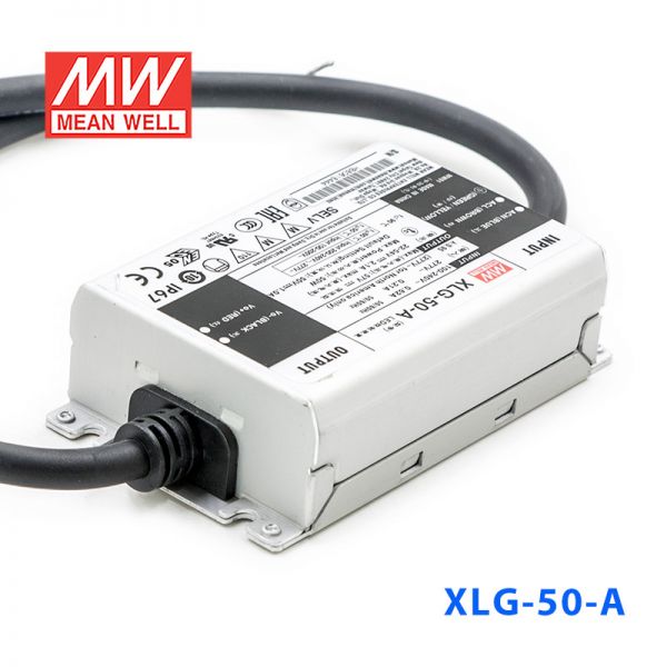 XLG-50-A台湾明纬50W1A恒功率防水电源22~54V电流可调型_明纬