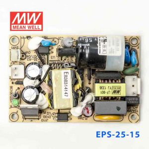 EPS-25-15 25W 15V1.7A 单路输出裸板高效低空载损耗明纬开关电源