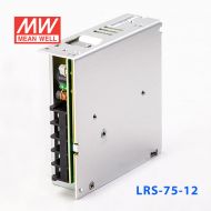LRS-75-12 72W 12V6A单路输出超薄型低空载损耗明纬开关电源