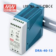 DRA-40-12 40W 12V3.34A输出电流可程控明纬导轨安装电源