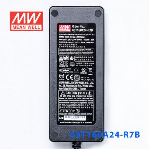 GST160A24-R7B 160W 24V6.67A高效能低空载损耗绿色节能桌上型适配器