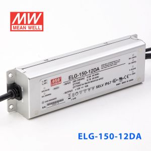 ELG-150-12DA  120W  12V 10A  DA型(Dali调光/铝壳IP67/100～305Vac输入)明纬PFC防水LED电源