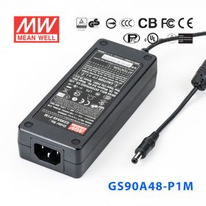 GS90A48-P1M 90W 48V1.875A 输出绿色能源明纬电源适配器(三线插口)