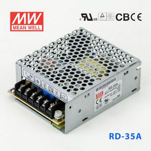 RD-35A台湾明纬5V12V双路开关电源32W直流稳压5V4A+12V1A双组