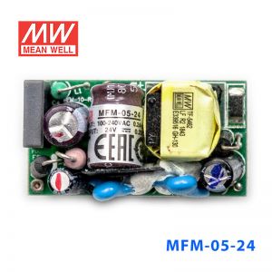 MFM-05-24台湾明纬5.5W 80~264V输入 24V0.23A输出医疗基板型电源