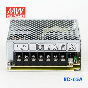 RD-65A台湾明纬5V12V双路开关电源65W直流稳压5V6A+12V3A双组