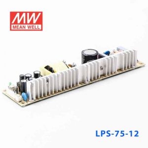 LPS-75-12  75W  12V 6.2A  单路输出无外壳窄条PCB板明纬开关电源